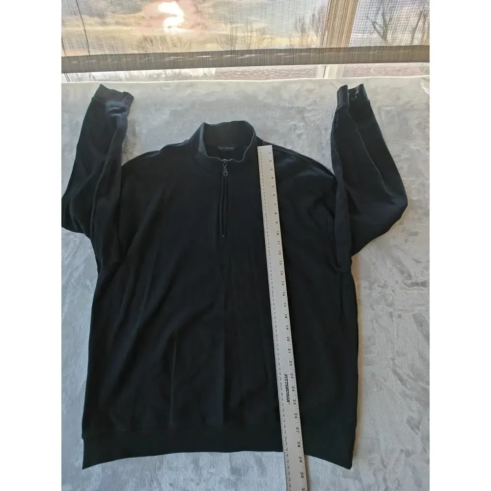 Scott Barber Black Heavyweight Cotton Long Sleeve Shirt Men's XXL - Picture 4 of 6